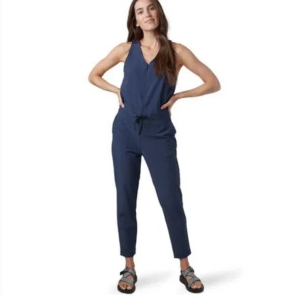 Women's Navy Jumpsuit - Picture 1 of 6